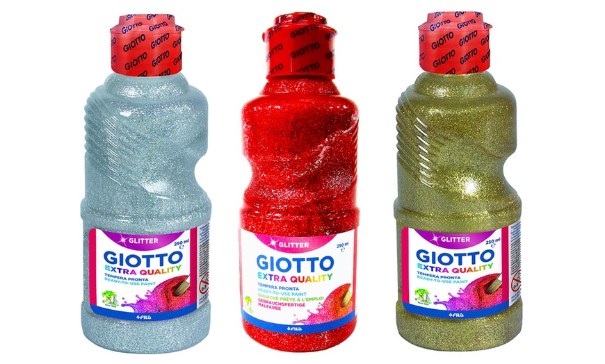 Image 2: Three Giotto Glitter Paints 250ml