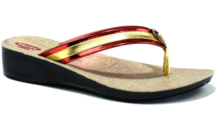 Image 4: Women's Toe Post Sandals