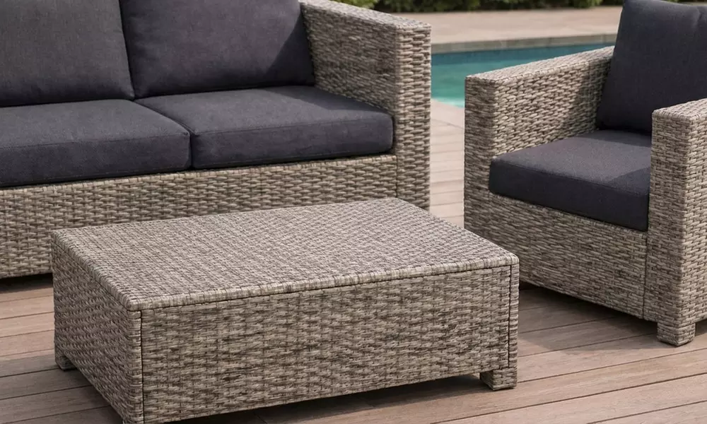 Salon de jardin Kocoon "Palmanova" 4 places en résine tressée