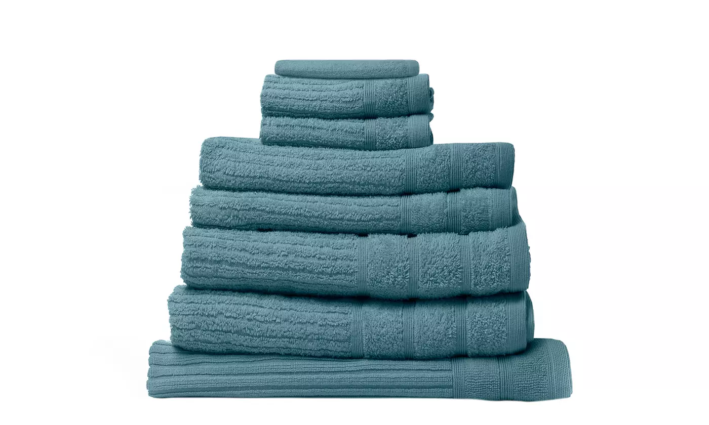 Royal Comfort Egyptian Cotton 8 Piece Towel Pack Granite, White & More