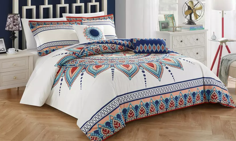 Boho Cotton Comforter Set (5-Pc.) or Duvet or Quilt Cover Set (4-Pc.)  - Primary Image