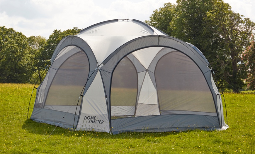 Image 2: 3.5m or 3.9m Dome Event Shelter with Removable Shade Walls