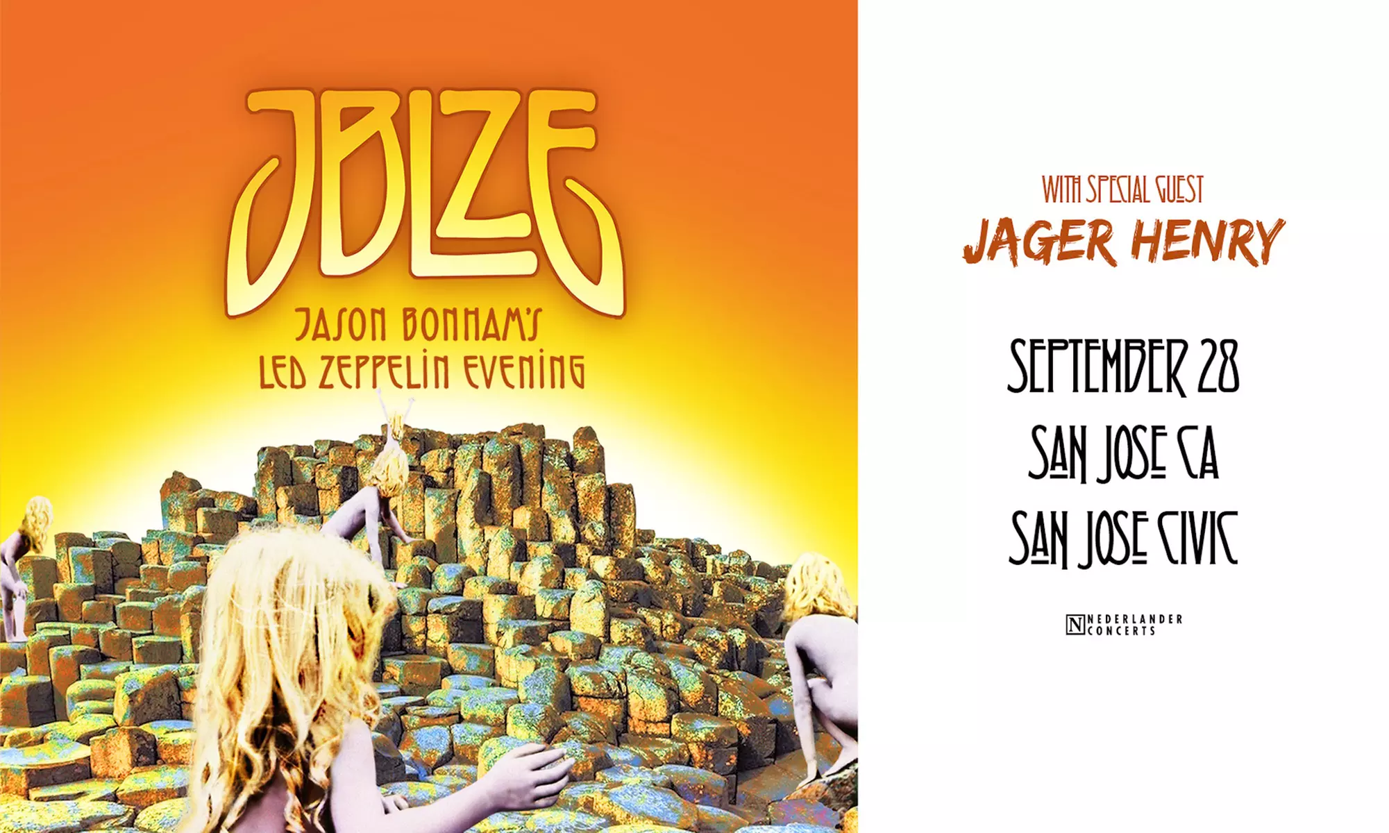 Jason Bonham's Led Zeppelin Evening  W/ Jager Henry at San Jose Civic on September 28 at 7:30 p.m. - Primary Image