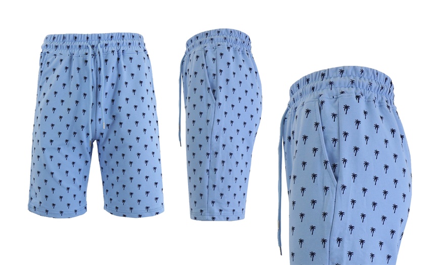 Image 8: Galaxy by Harvic Men's Slim-Fit Printed French Terry Shorts (S-2XL)