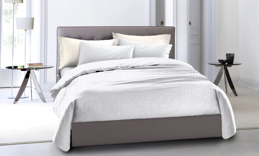 Image 7: Biancheria letto in puro cotone Made in Italy Novilunio