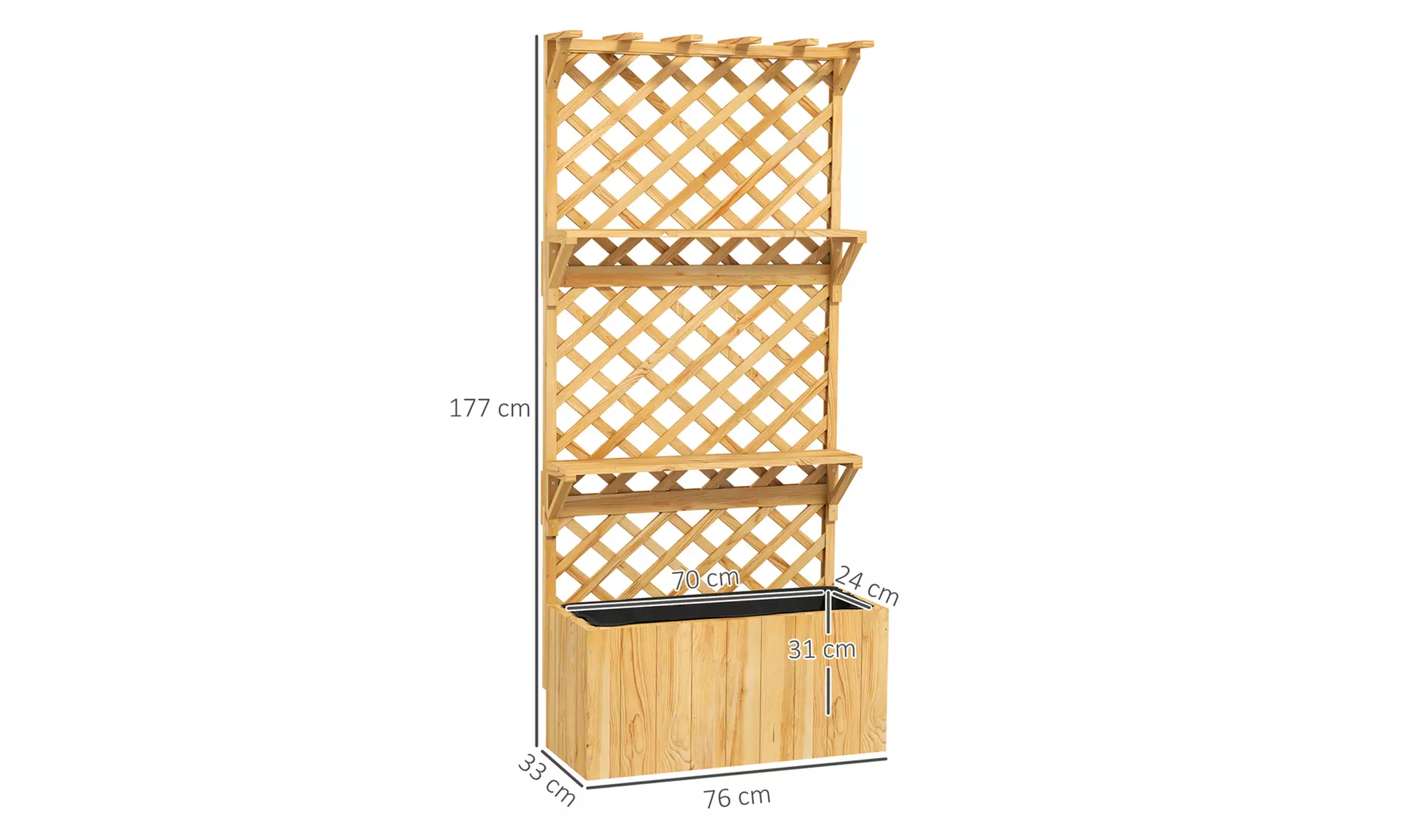 Outsunny Raised Garden Bed