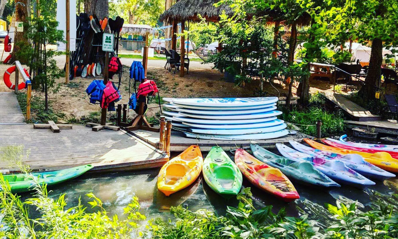 $75 for Tubing for Four on the San Marcos River with Shuttle Pass from Son's Blue River Camp ($140 Value) - Second Medium