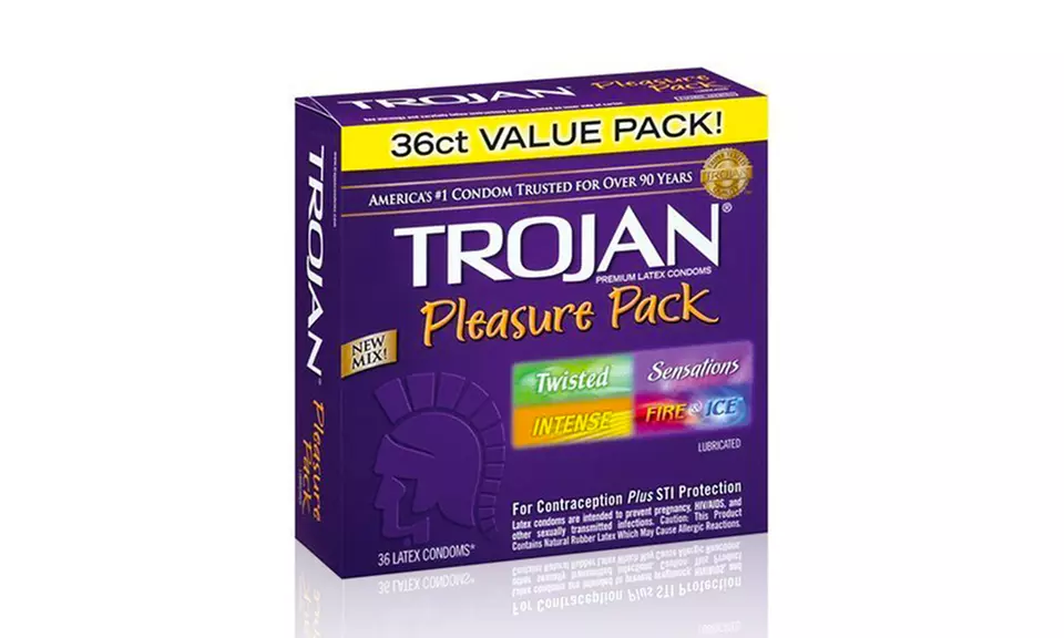 Trojan Pleasure Pack of 36 Lubricated Condoms - Primary Image