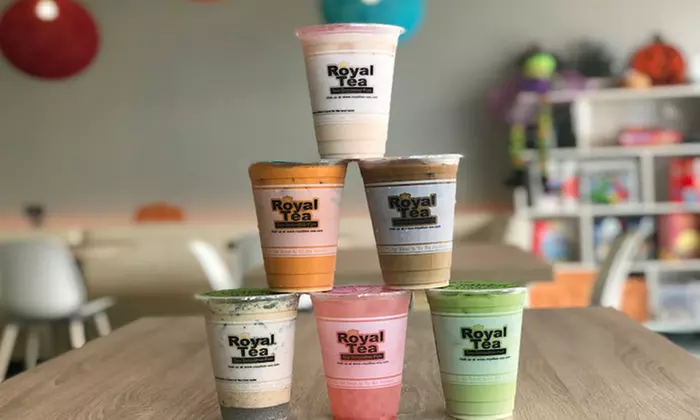 Boba Teas and Desserts at Royal Tea (Up to 20% Off). Three Options Available. - Primary Image