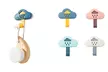 1x oder 2x 4er-Pack Wolken-Kleiderhaken - Second Medium