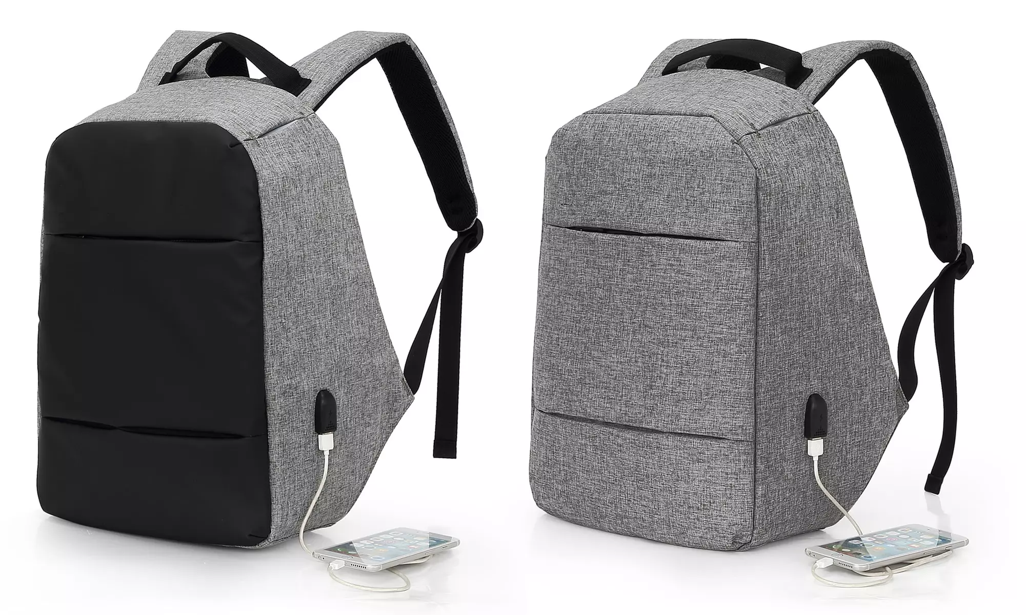 Zaino antifurto per laptop, con presa USB, disponibile in 2 colori - Primary Image