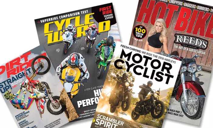 One-Year Subscription to Motorcyclist, Dirt Rider, Cycle World, or Hot Bike Magazines (Up to 53% Off) - Primary Image