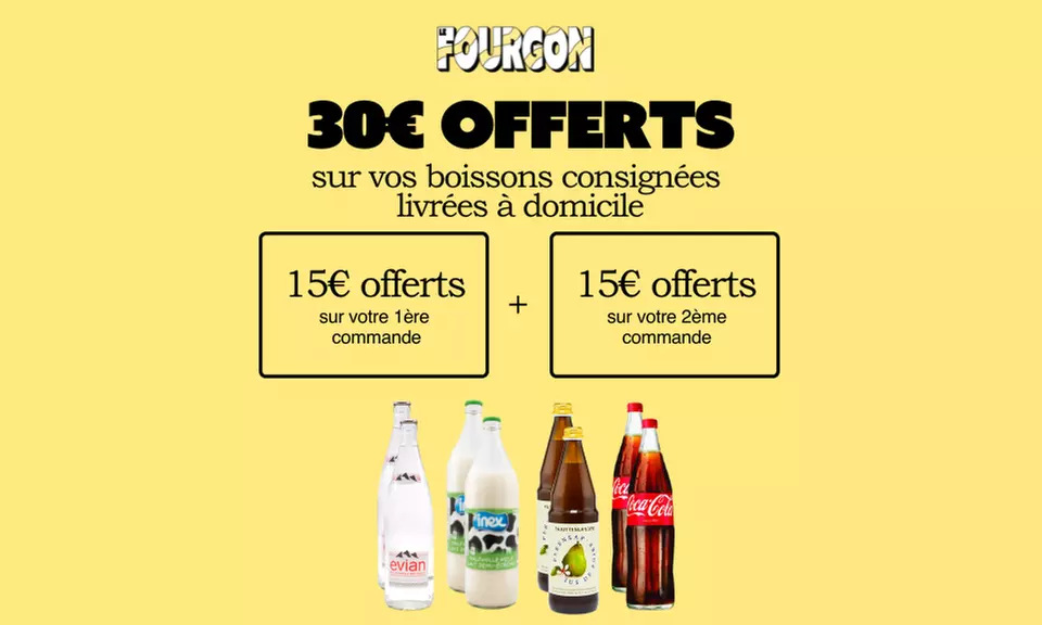 15€ offerts sur chacune de vos 2 premières commandes avec Le Fourgon (97% de réduction) - Primary Image