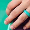 Image 5: 10-Pack Women Silicone Rings Wedding Stackable Durable Rubber Bands