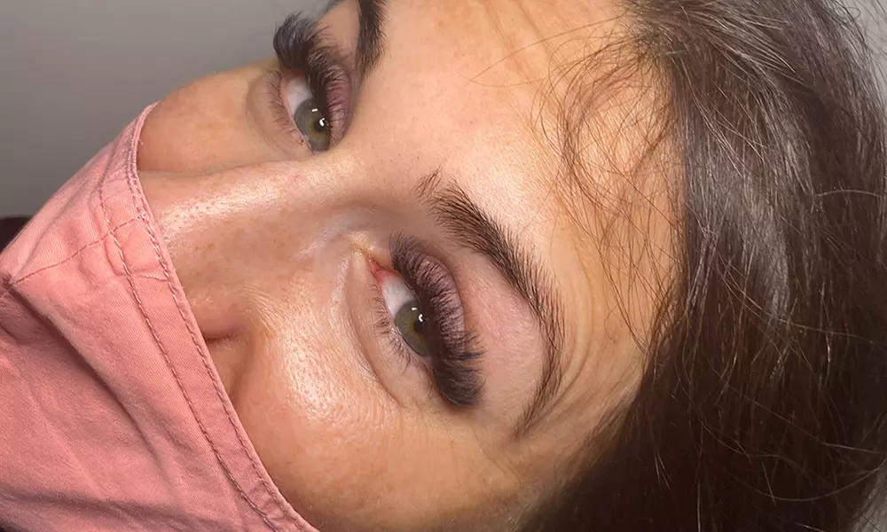 Full Set of Classic or Volume Eyelash Extensions with Two Week Fill