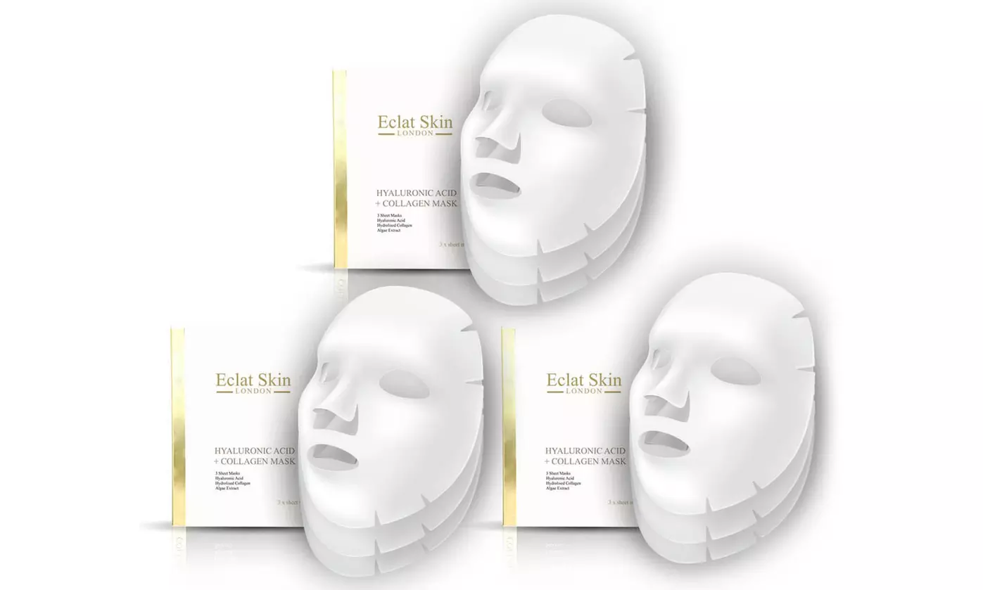 Fino a 3 kit maschere in tessuto Eclat Skin London - Image 3