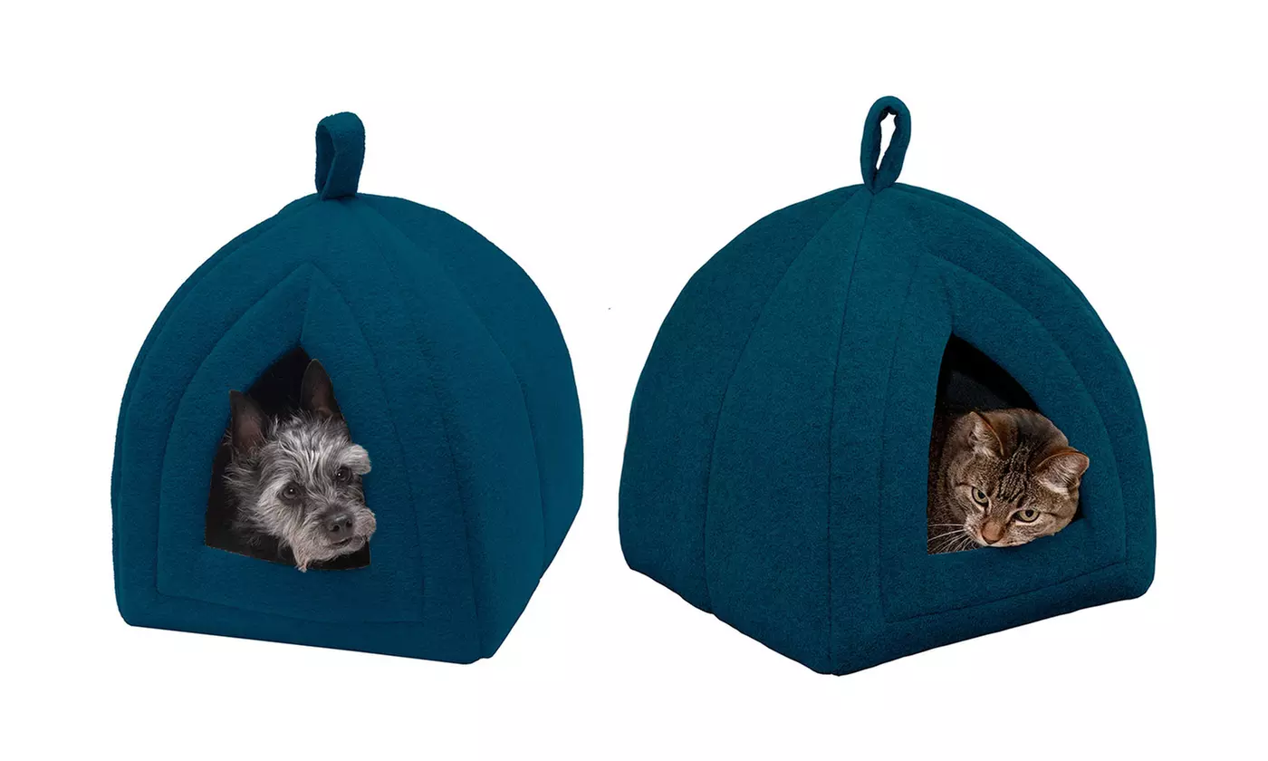 FurHaven Fleece Pet Tent for Cat or Small Dog - Image 5