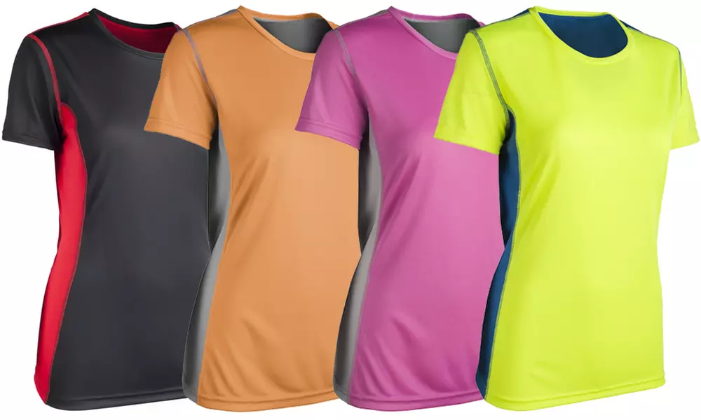 Zorrel Women's Color Block Active Tee. Plus Sizes Available. - Primary Image