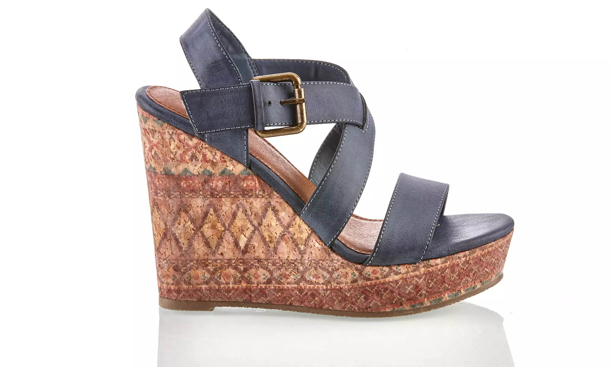 Clearance: Olive Street Women's Wedge Sandals | Groupon Exclusive (Size 6) - Second Medium