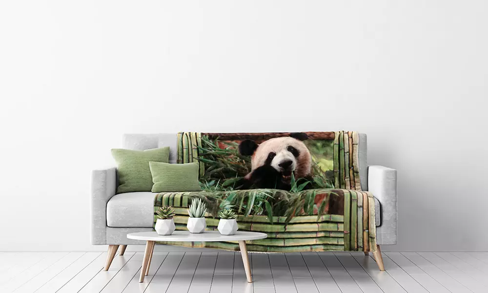 Plaid coperta invernale digitale agnellata