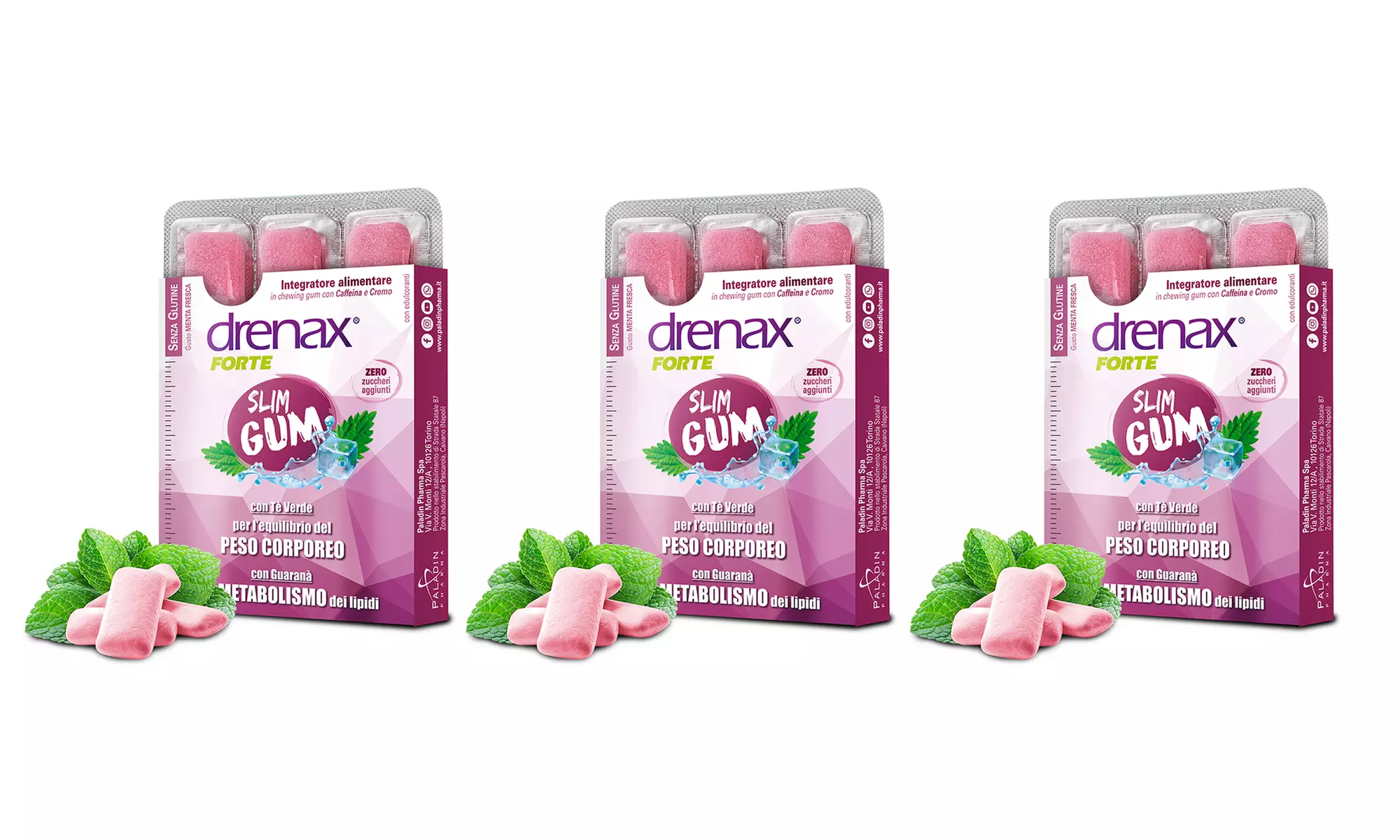 6, 12 o 18 confezioni di Drenax Slim chewing gum - Image 3