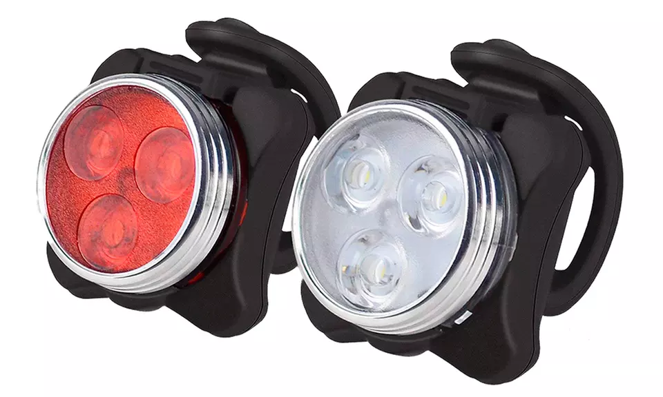 1, 2 Jeu de lampes de vélo imperméables rechargeables USB - Second Medium