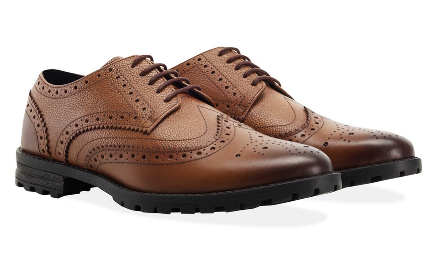 Image 3: Men's Leather Chunky Brogues