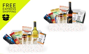 Gourmet Nibbles, Nuts and Wine Hamper from Coffee and Wine Co 