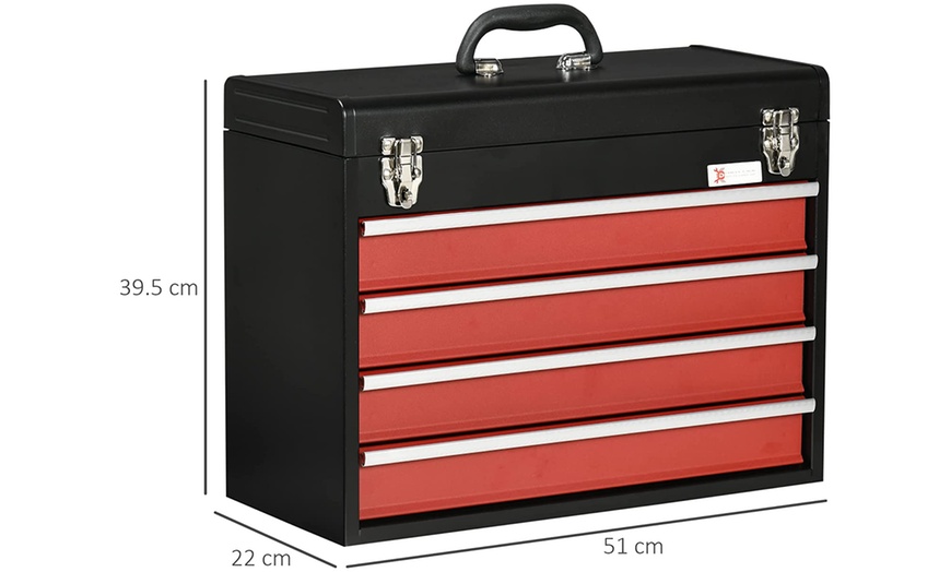 Image 20: Durhand Drawer Tool Chest Box