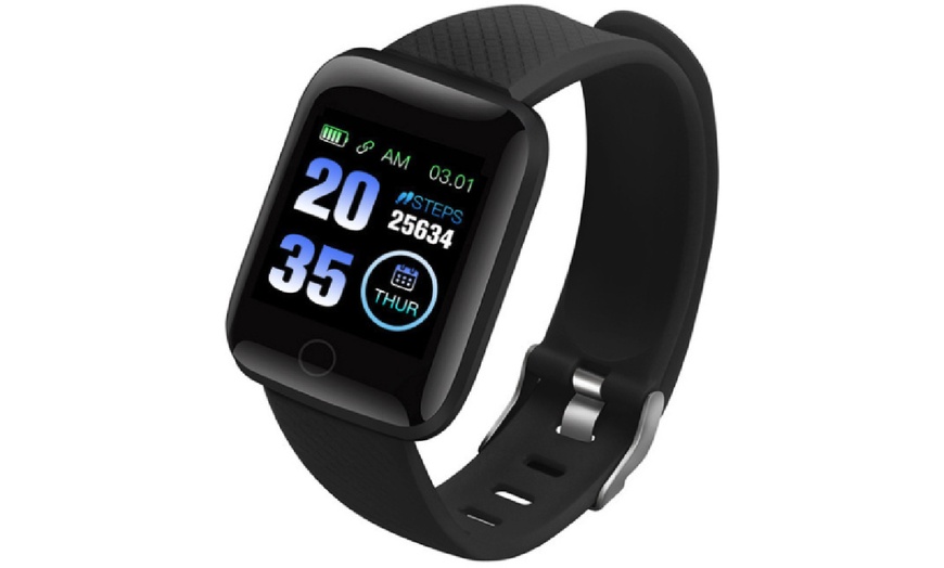 Image 2: 116plus Bluetooth Sports Smartwatch