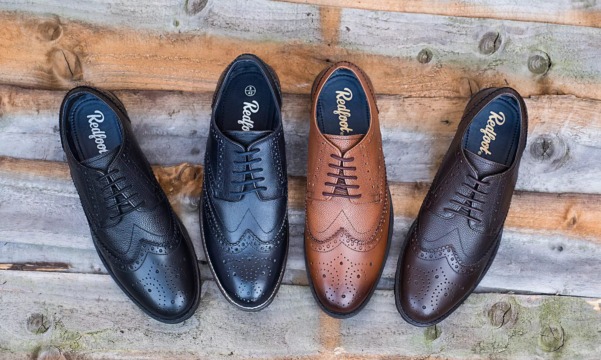 Derbies style anglais en cuir Redfoot - Primary Image