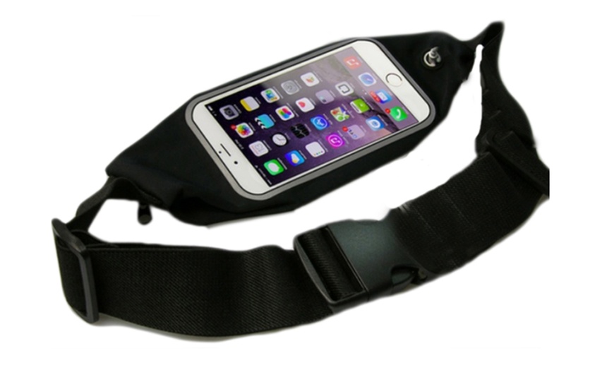 Image 11: Adjustable Smartphone Running Belt