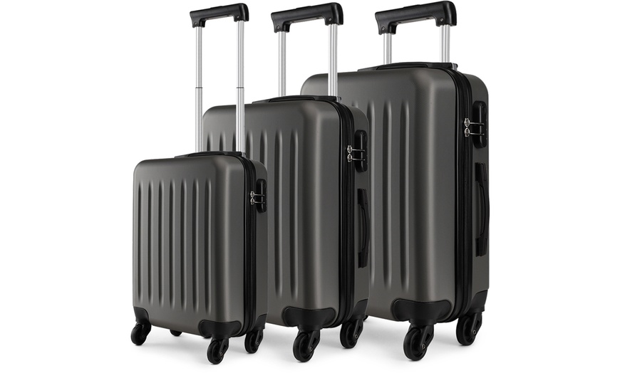 Image 1: Kono Grey Suitcase Range