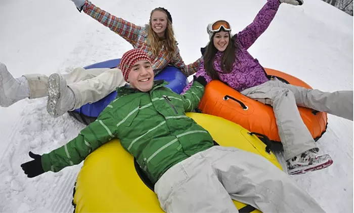 Party Bus Tour and Snow Tubing Package for One, Two, or Four at Party Bus MN (Up to 59% Off) - Primary Image