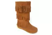 Women's Three-Layer Fringe Boots - Second Medium