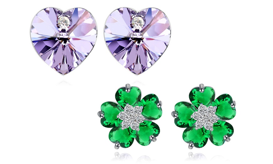 Image 42: Boucles d'oreilles fleur ou cœur