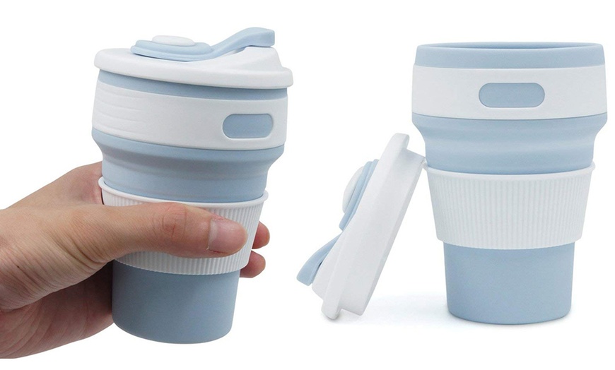 Image 4: Collapsible Silicone Coffee Cup