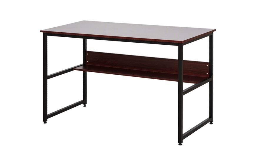 Image 13: HomCom Sturdy Desk