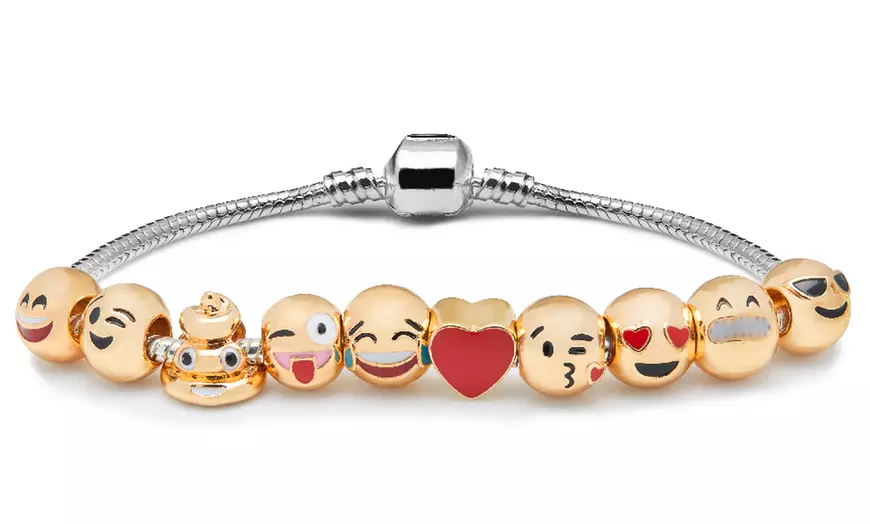 Image 2: Bracelet Emoji plaqué or 18 carats