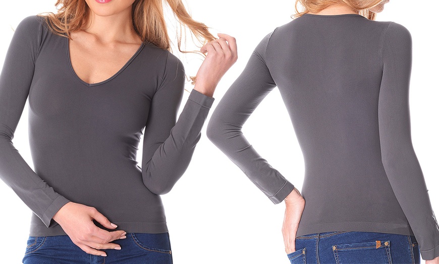 Image 5: Bis zu 6x Thermo-Langarmshirt für Damen