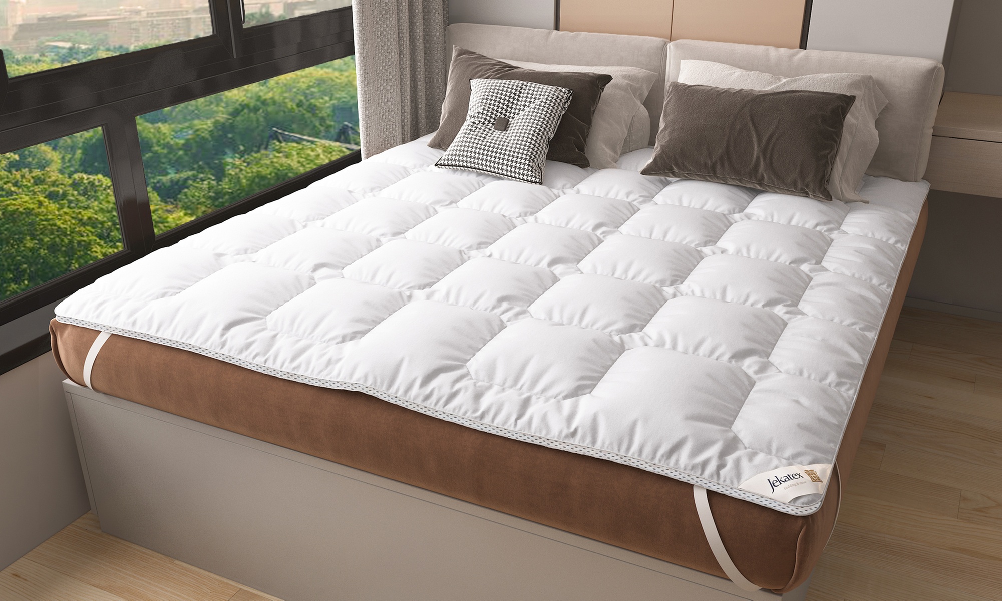 Jekatex Matratzen Topper mit 3D-Klimaband