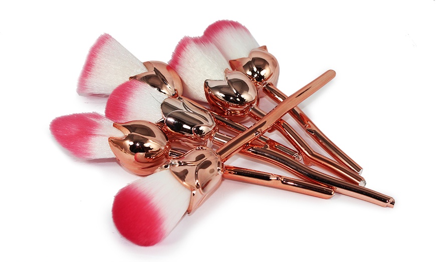 Image 10: Set da 6 pennelli-rose per make-up