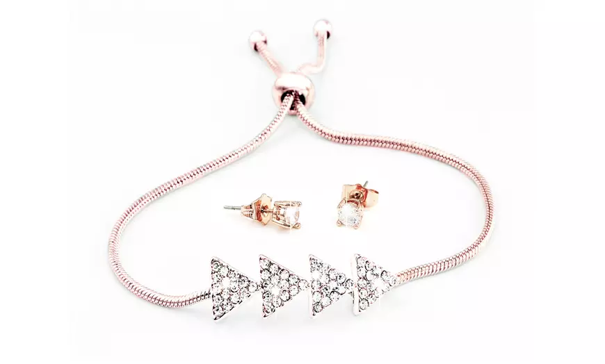 Image 3: Set de joyería hecha con cristales de Swarovski®