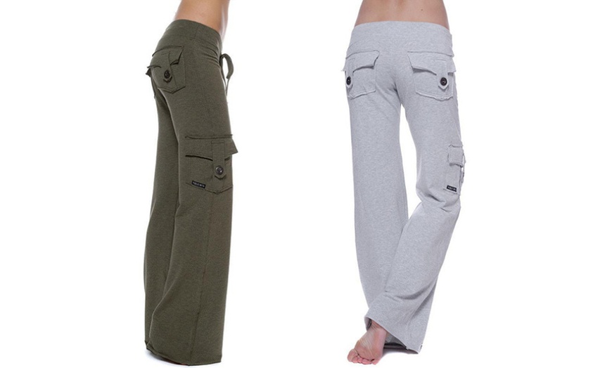 Image 11: Yoga-joggingbroek met cargozakken