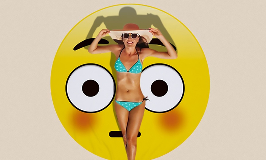 Image 9: Microfibre Emoji Beach Towel
