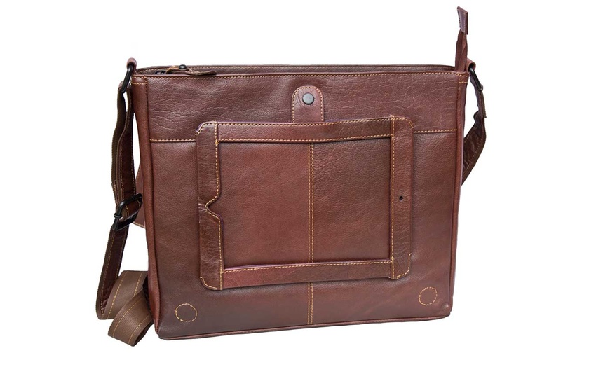 Image 7: Woodland Leathers Men's Bag