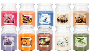 One, Two or Three 100h Scented Candles in a Jar