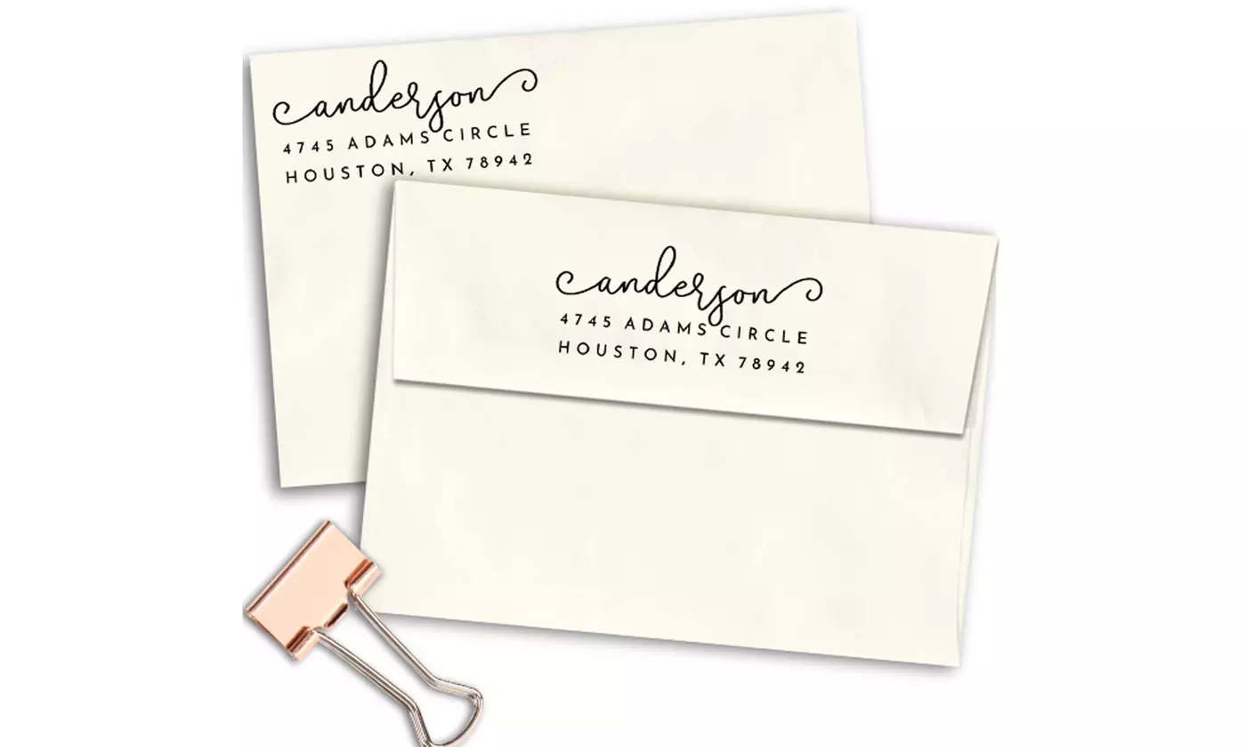 Custom Address Stamp from 904 Custom (50% Off) - Second Medium