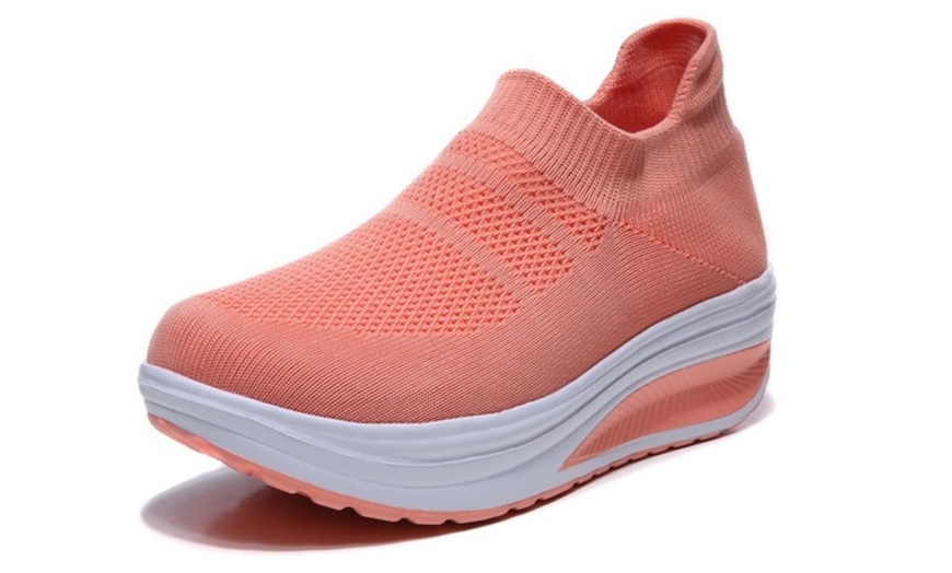 Image 8: Women's Platform Walking Shoes