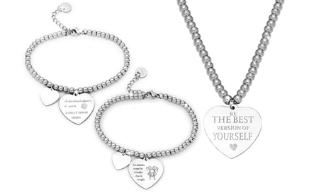 1 o 2 bracciali e collane emozionali Be-Jewels disponibili in vari modelli